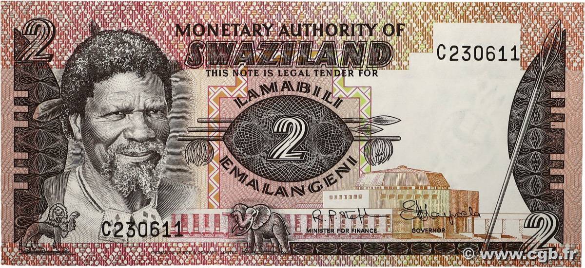 2 Emalangeni SWAZILAND  1974 P.02a pr.NEUF