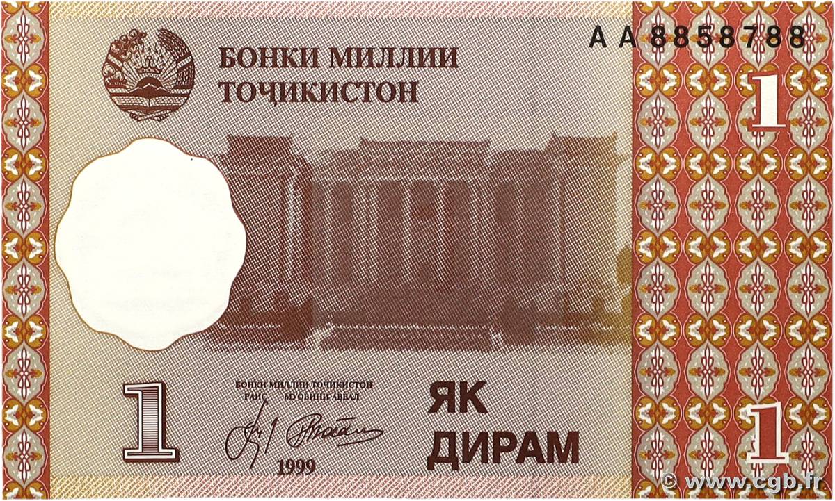 1 Diram TAJIKISTAN  1999 P.10a ST