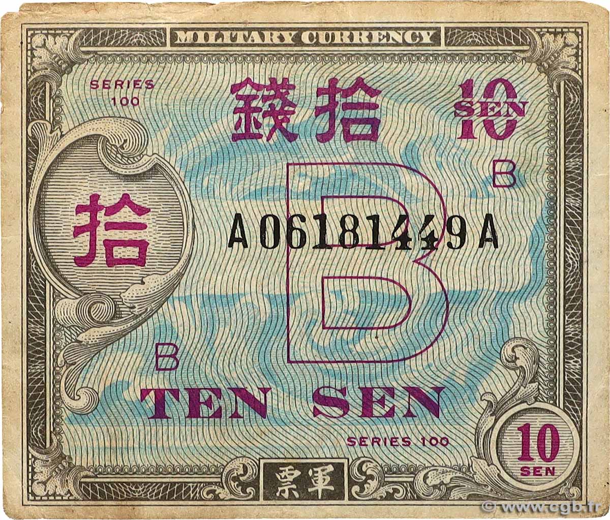 10 Sen JAPON  1945 P.063 TB