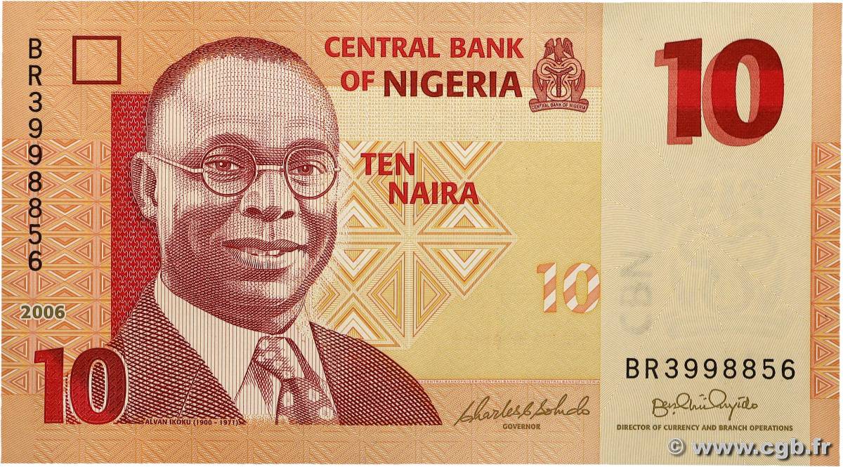 10 Naira NIGERIA  2006 P.33a pr.NEUF