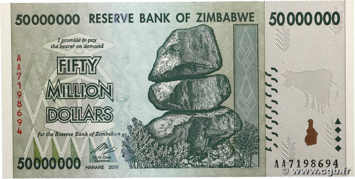 50 Millions Dollars ZIMBABWE  2008 P.79 NEUF