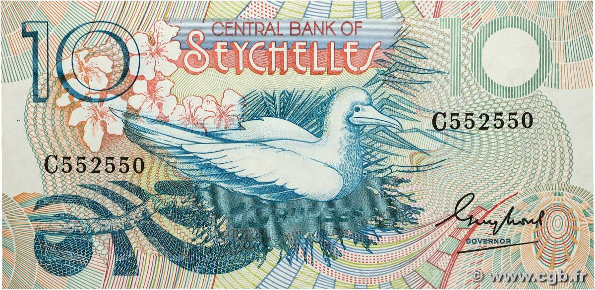 10 Rupees SEYCHELLES  1983 P.28 SPL