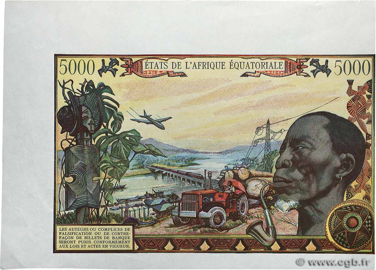 5000 Francs type 1962 Épreuve ÉTATS DE L&nbsp;AFRIQUE ÉQUATORIALE  1962 A.- pr.NEUF