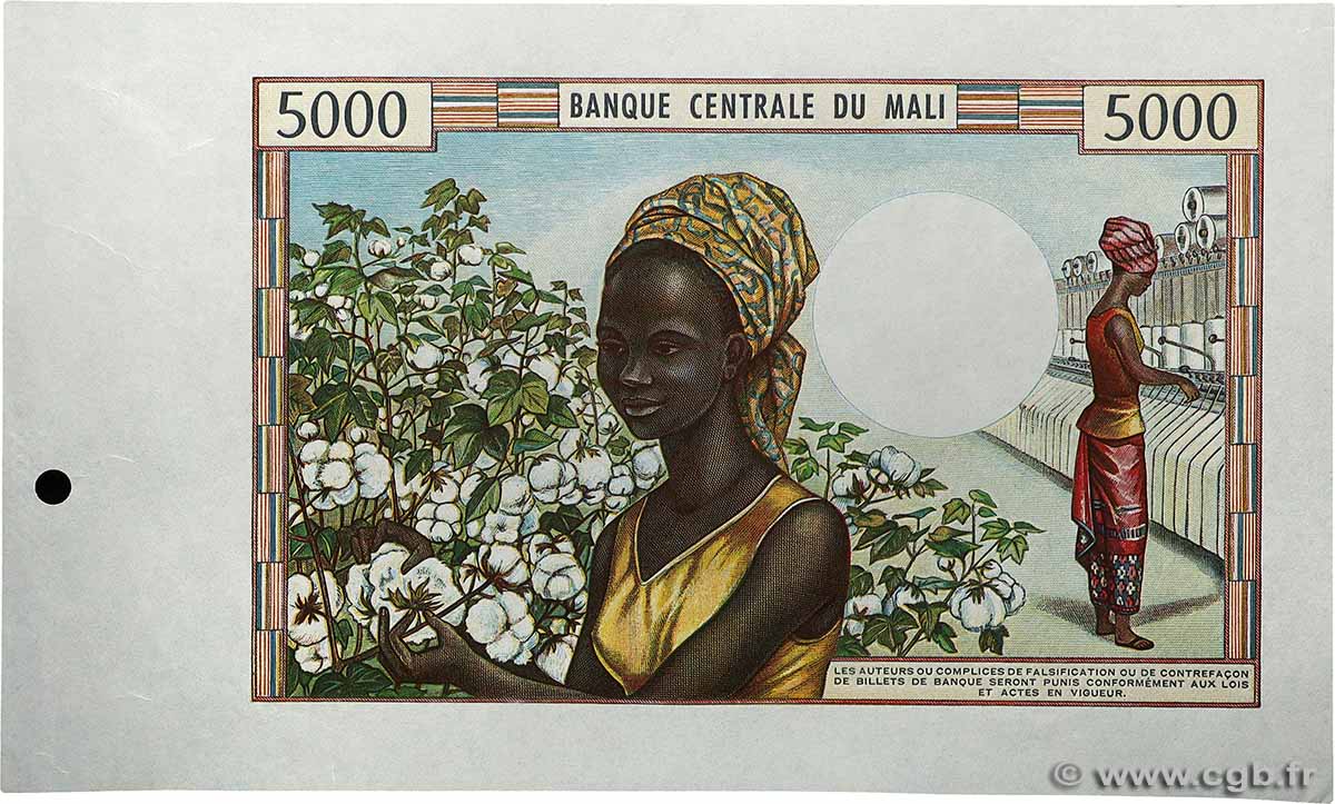 5000 Francs Épreuve MALI  1973 P.14p fST+