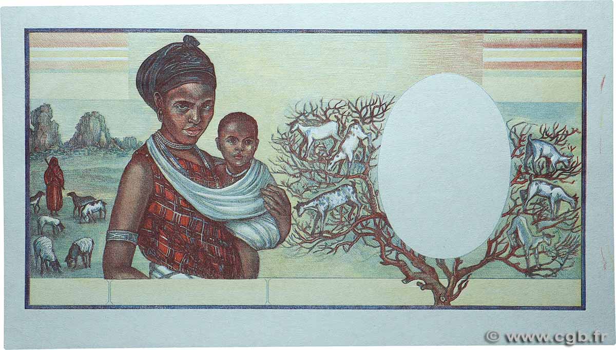 10000 Francs Épreuve DJIBOUTI  1984 P.39p UNC