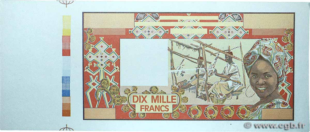 10000 Francs Épreuve WEST AFRICAN STATES  1977 P.109p UNC