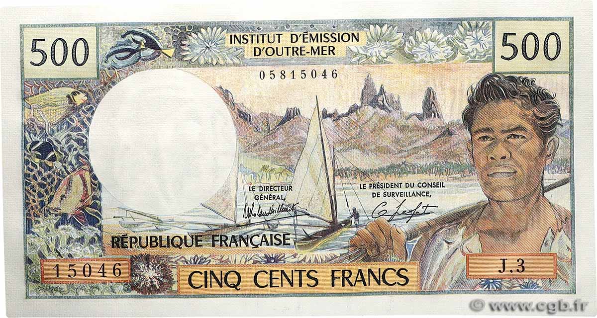 500 Francs TAHITI  1983 P.25c q.FDC