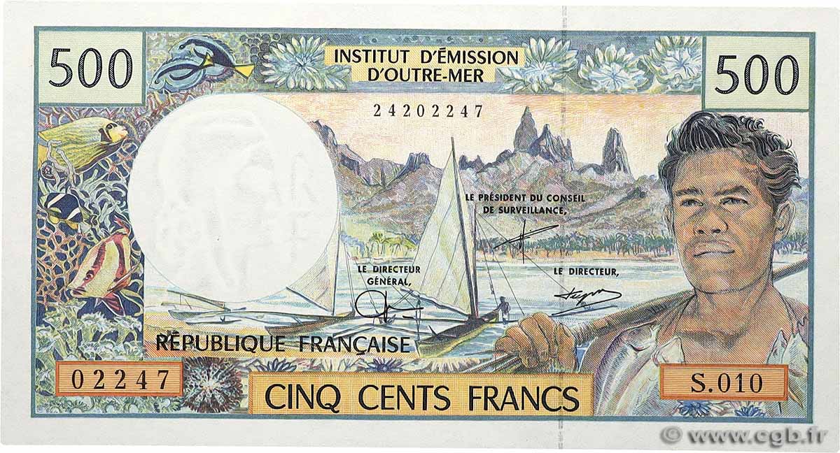 500 Francs FRENCH PACIFIC TERRITORIES  1992 P.01d UNC