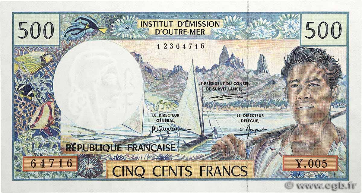 500 Francs FRENCH PACIFIC TERRITORIES  1992 P.01b UNC-