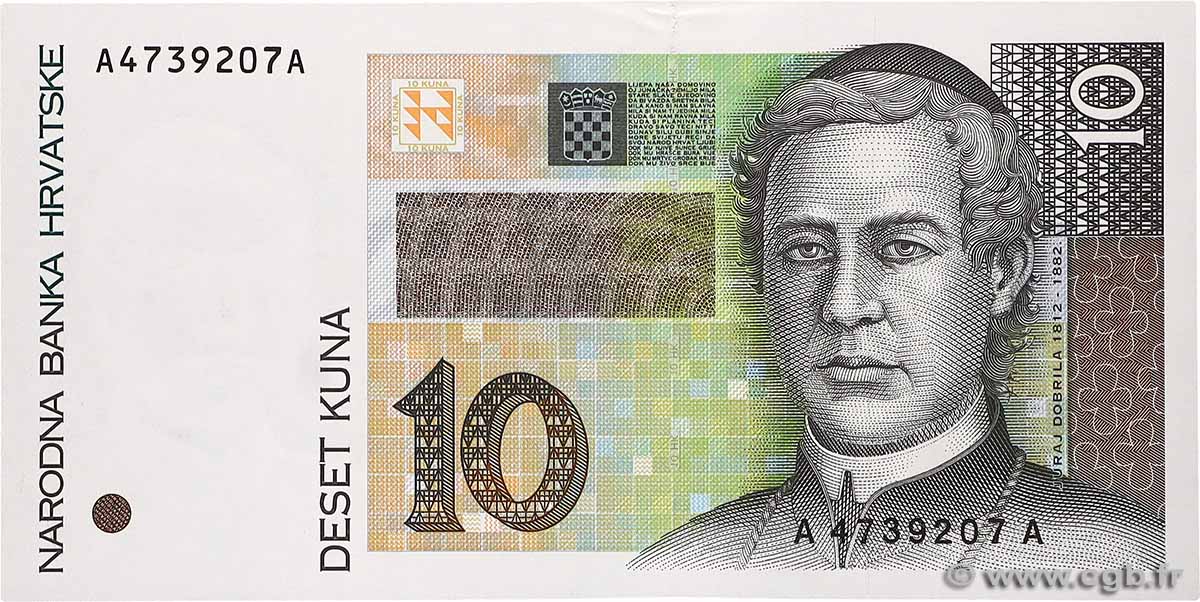 10 Kuna CROATIA  1995 P.36a UNC