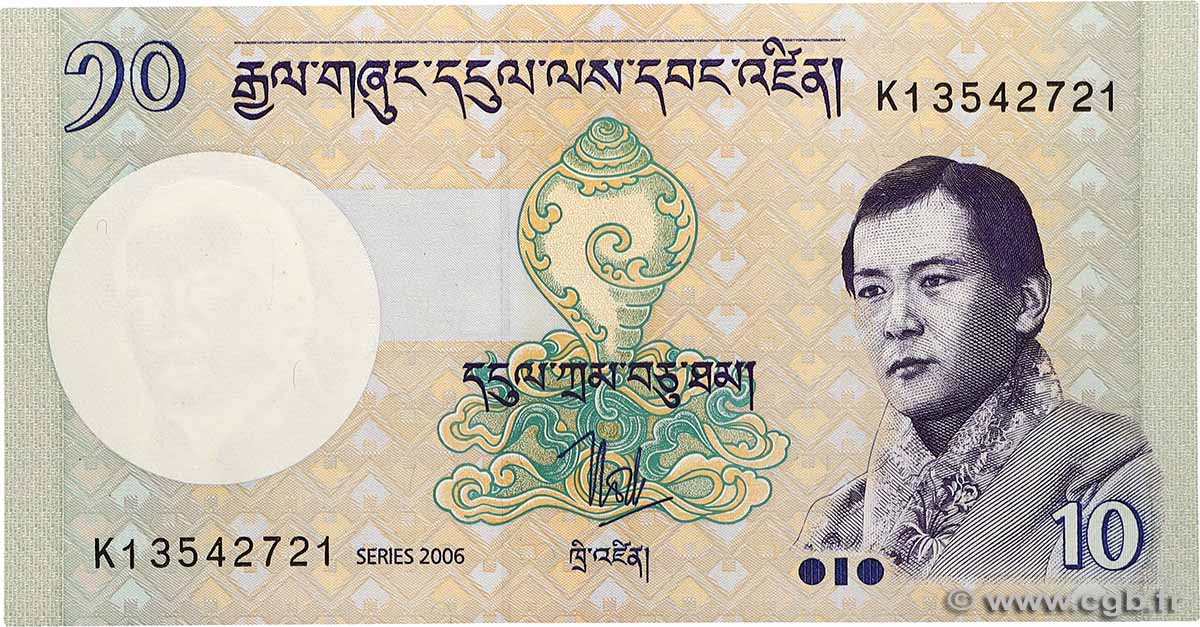 10 Ngultrum BHUTAN  2006 P.29a FDC