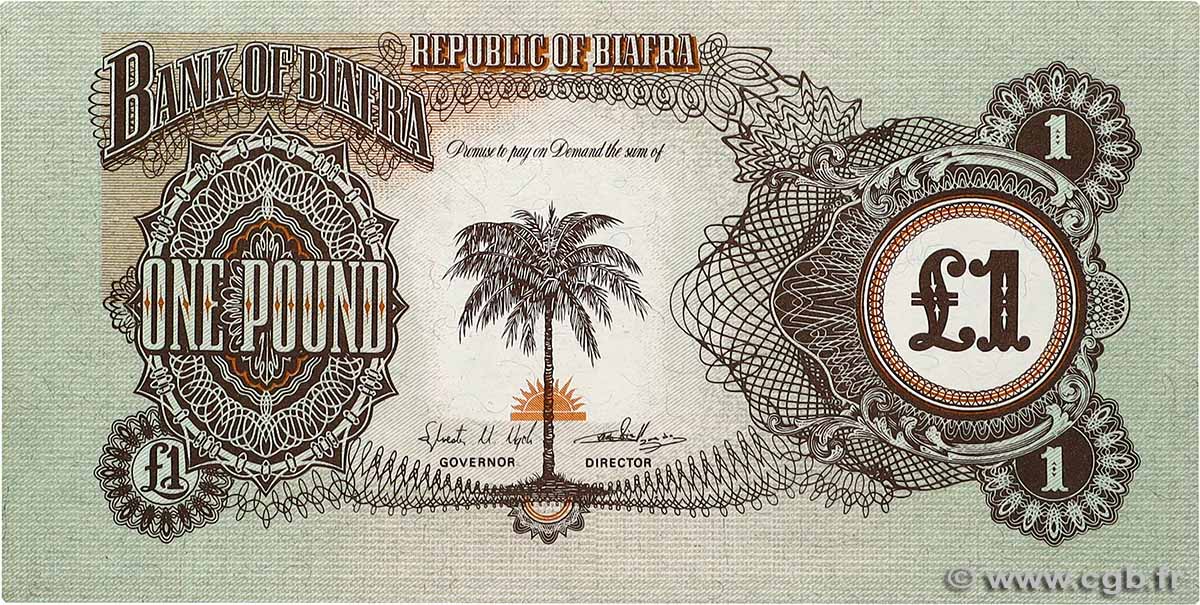 1 Pound BIAFRA  1968 P.05b NEUF