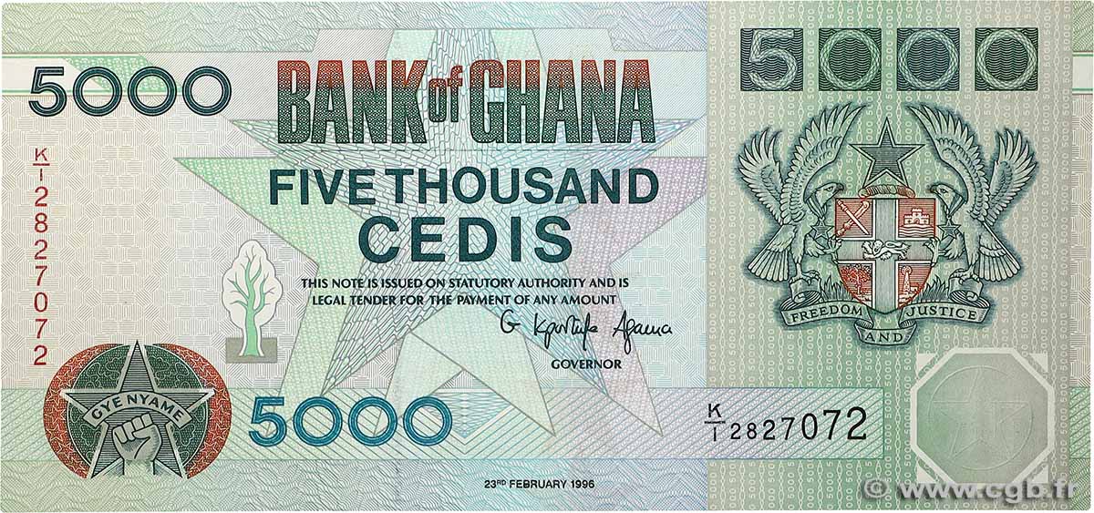5000 Cedis GHANA  1996 P.31c NEUF