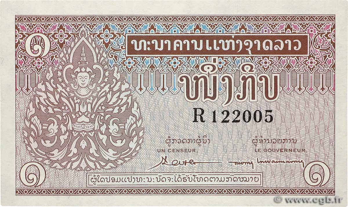 1 Kip LAOS  1962 P.08b UNC-