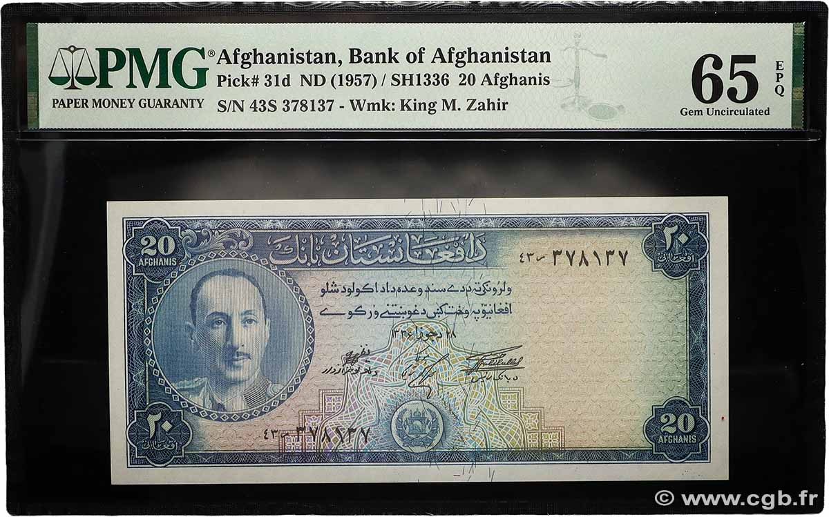 20 Afghanis AFGHANISTAN  1948 P.031d ST