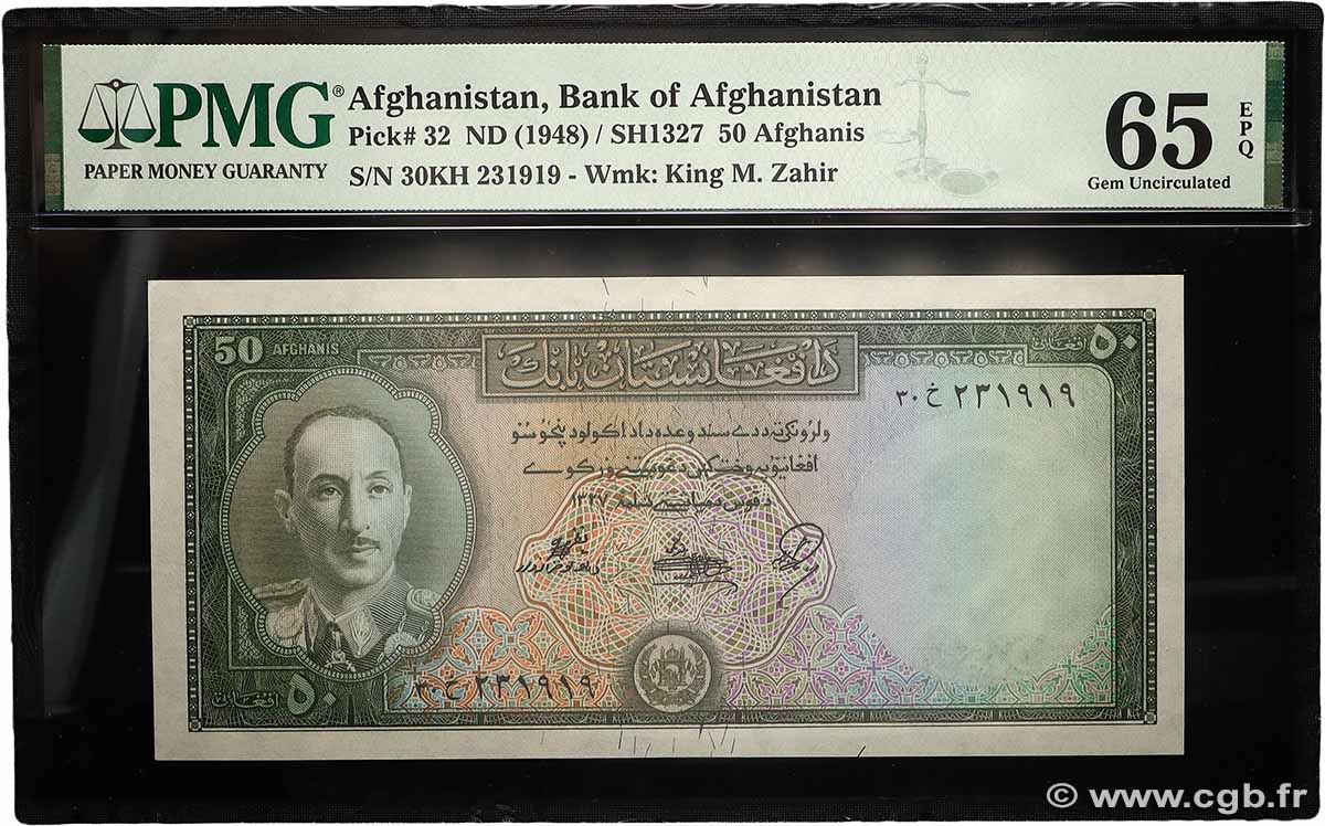 50 Afghanis AFGHANISTAN  1948 P.032 ST