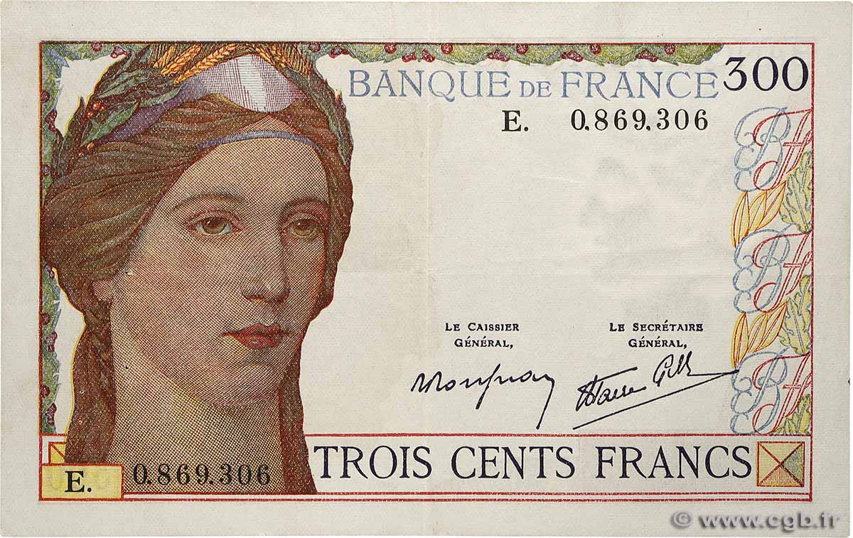 300 Francs FRANCIA  1938 F.29.01 MBC+