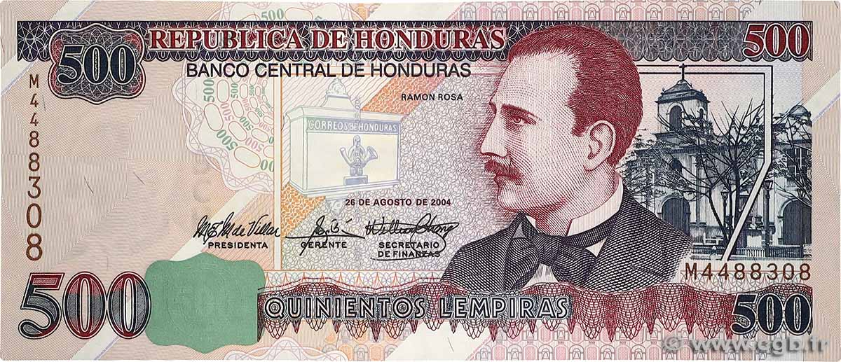 500 Lempiras HONDURAS  2004 P.078f UNC