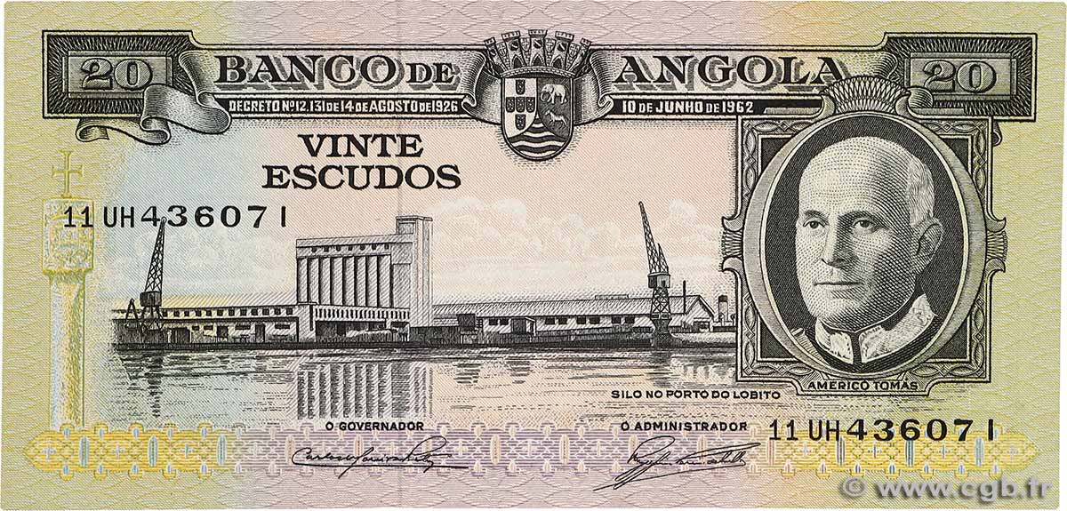 20 Escudos ANGOLA  1962 P.092 ST