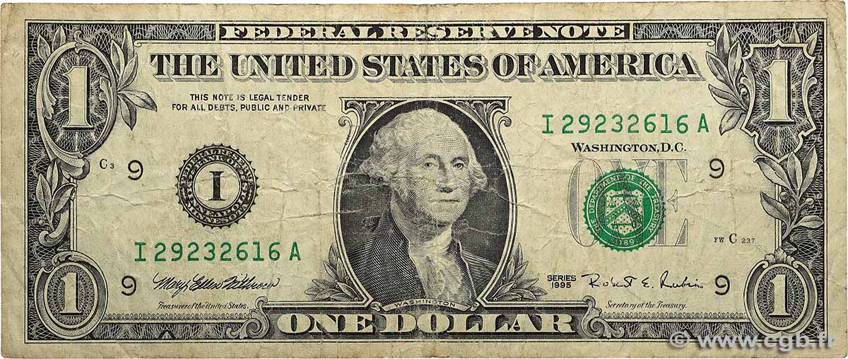 1 Dollar VEREINIGTE STAATEN VON AMERIKA Minneapolis 1995 P.496a SGE