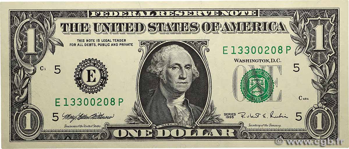 1 Dollar VEREINIGTE STAATEN VON AMERIKA Richmond  1995 P.496a fST+