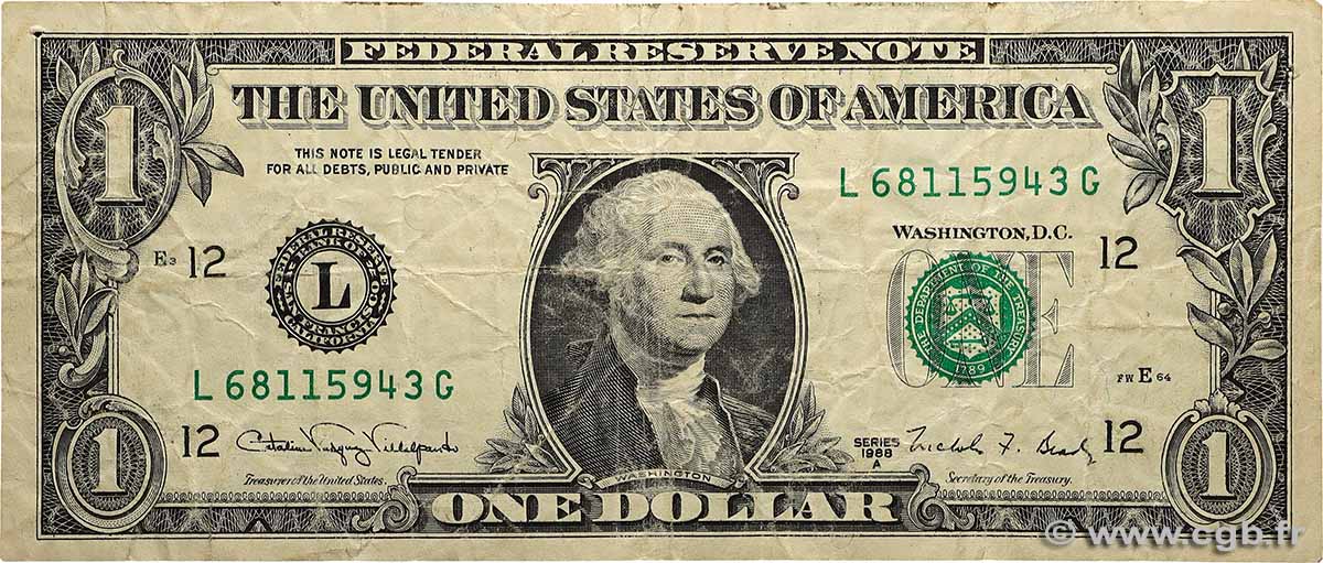 1 Dollar VEREINIGTE STAATEN VON AMERIKA San Francisco 1988 P.480a fS