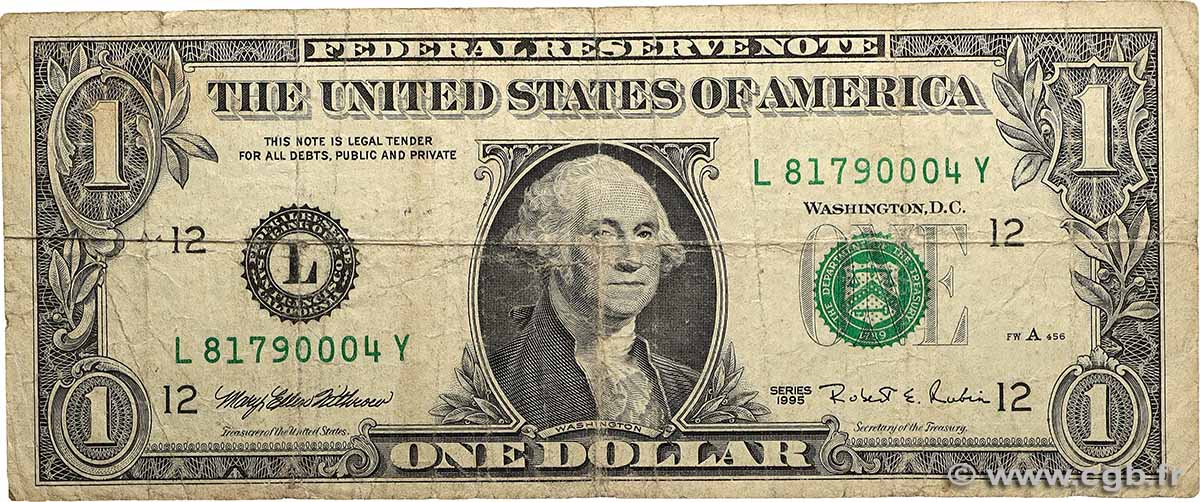 1 Dollar VEREINIGTE STAATEN VON AMERIKA San Francisco 1995 P.- fS