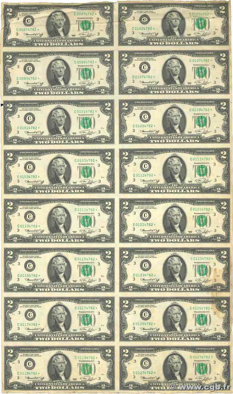 2 Dollars Planche VEREINIGTE STAATEN VON AMERIKA Philadelphia  1976 P.461 fVZ