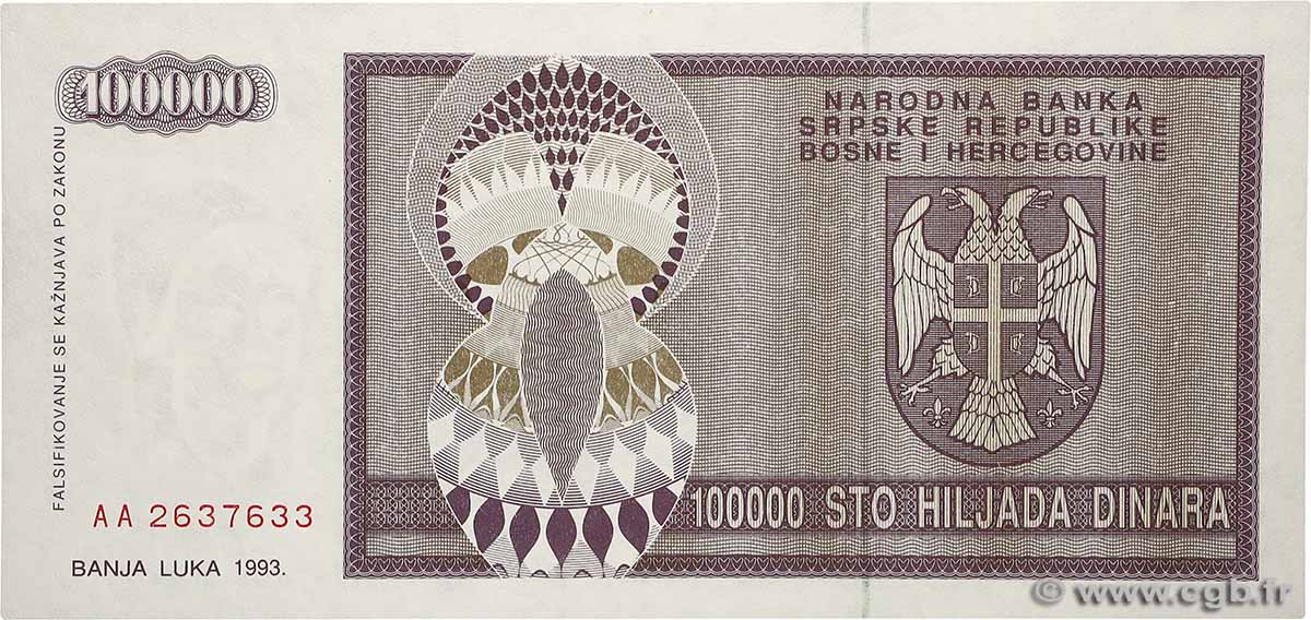 100000 Dinara CROAZIA  1993 P.R09a q.FDC