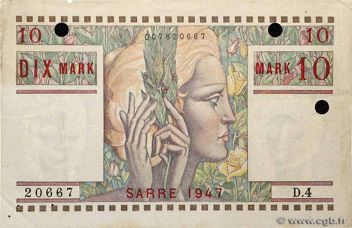 10 Mark SARRE Annulé FRANCE  1947 VF.47.04 TTB+