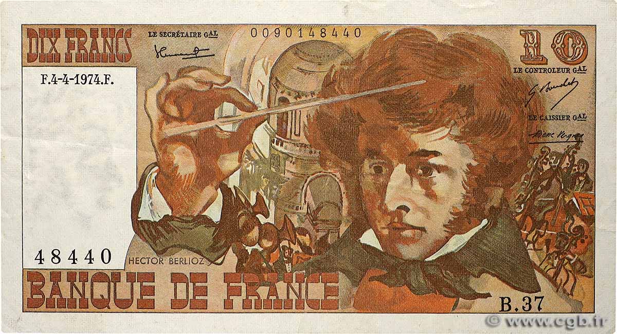 10 Francs BERLIOZ FRANCE  1974 F.63.04 TTB