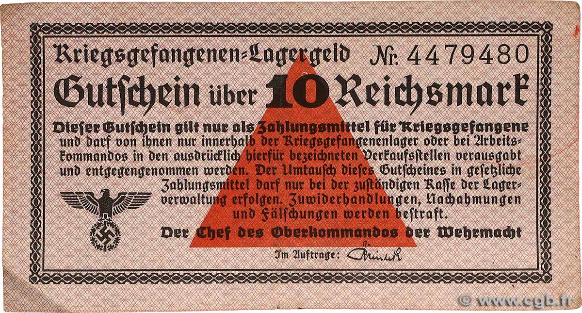 10 Reichsmark ALLEMAGNE  1939 R.521 TTB