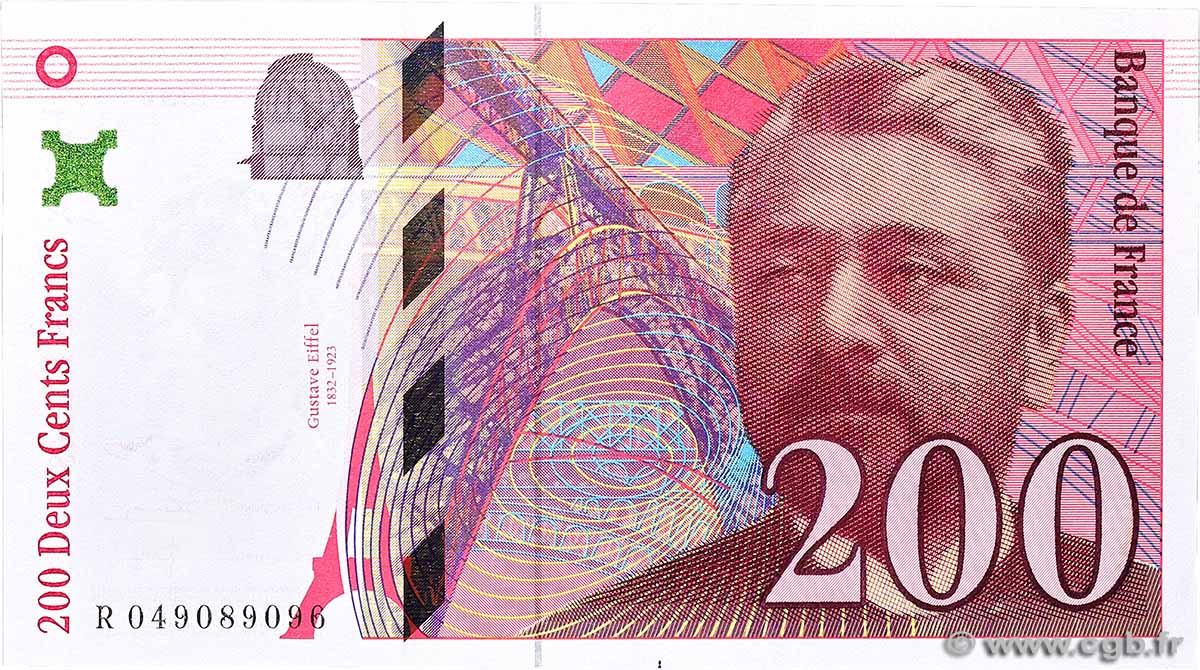 200 Francs EIFFEL FRANCE  1996 F.75.03b pr.NEUF