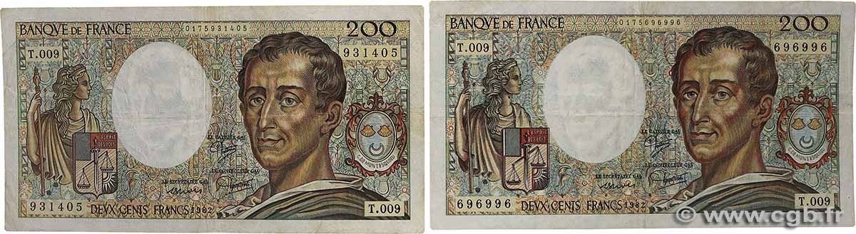 200 Francs MONTESQUIEU Lot FRANCE  1982 F.70.02 TB