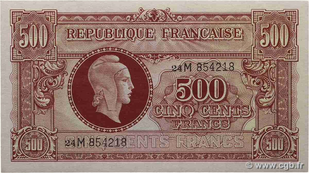 500 Francs MARIANNE fabrication anglaise FRANCE  1945 VF.11.02 pr.NEUF