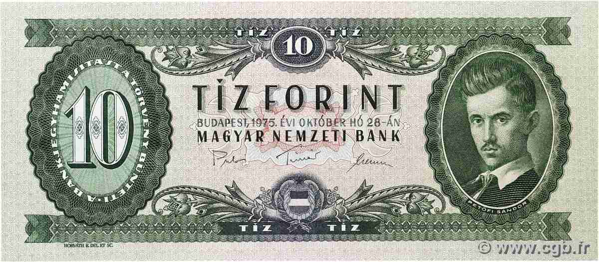 10 Forint HONGRIE  1975 P.168e NEUF