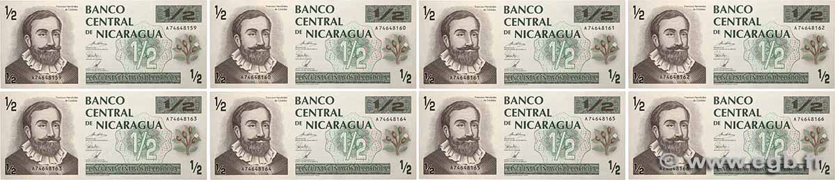 ½ Cordoba Lot NICARAGUA  1992 P.172 FDC