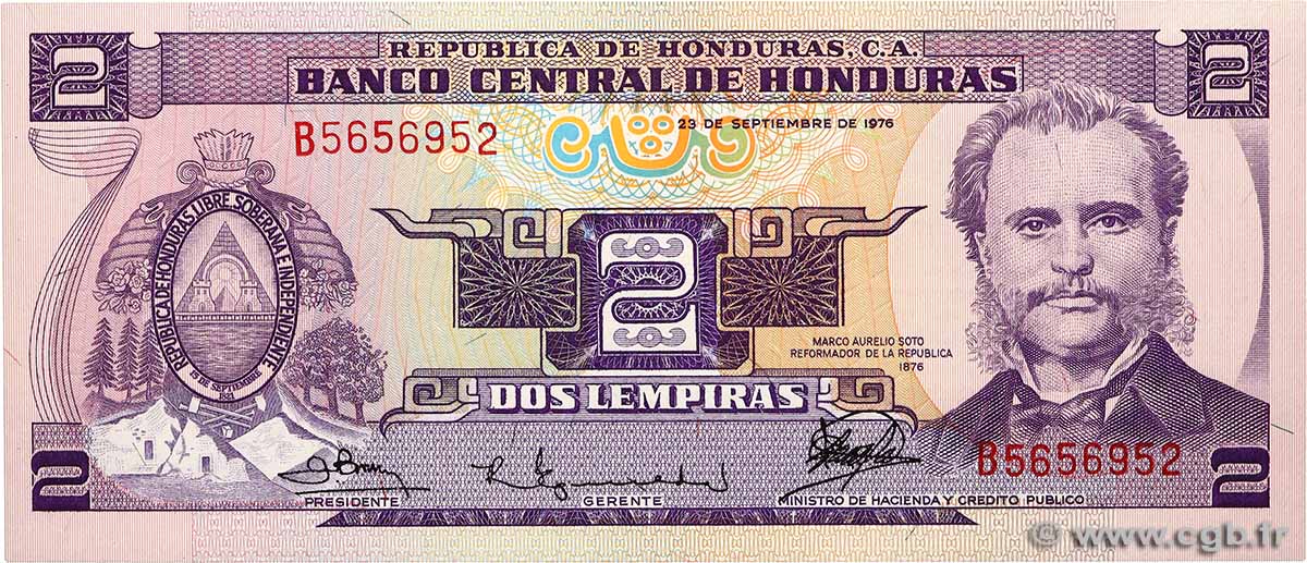 200 Pesos Oro HONDURAS  1976 P.178 NEUF
