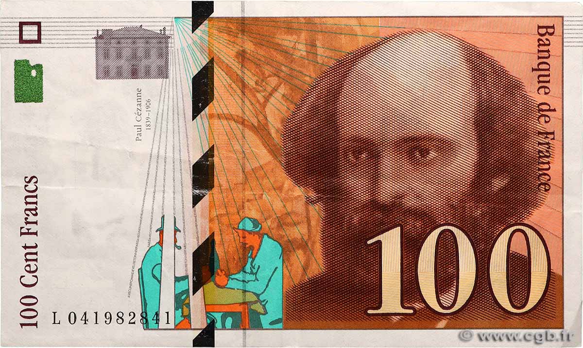 100 Francs CÉZANNE FRANKREICH  1998 F.74.02 SS