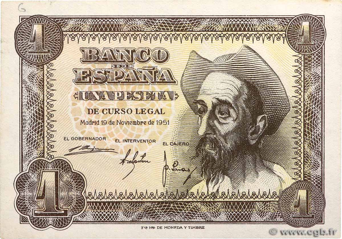 1 Peseta ESPAGNE  1951 P.139a pr.NEUF