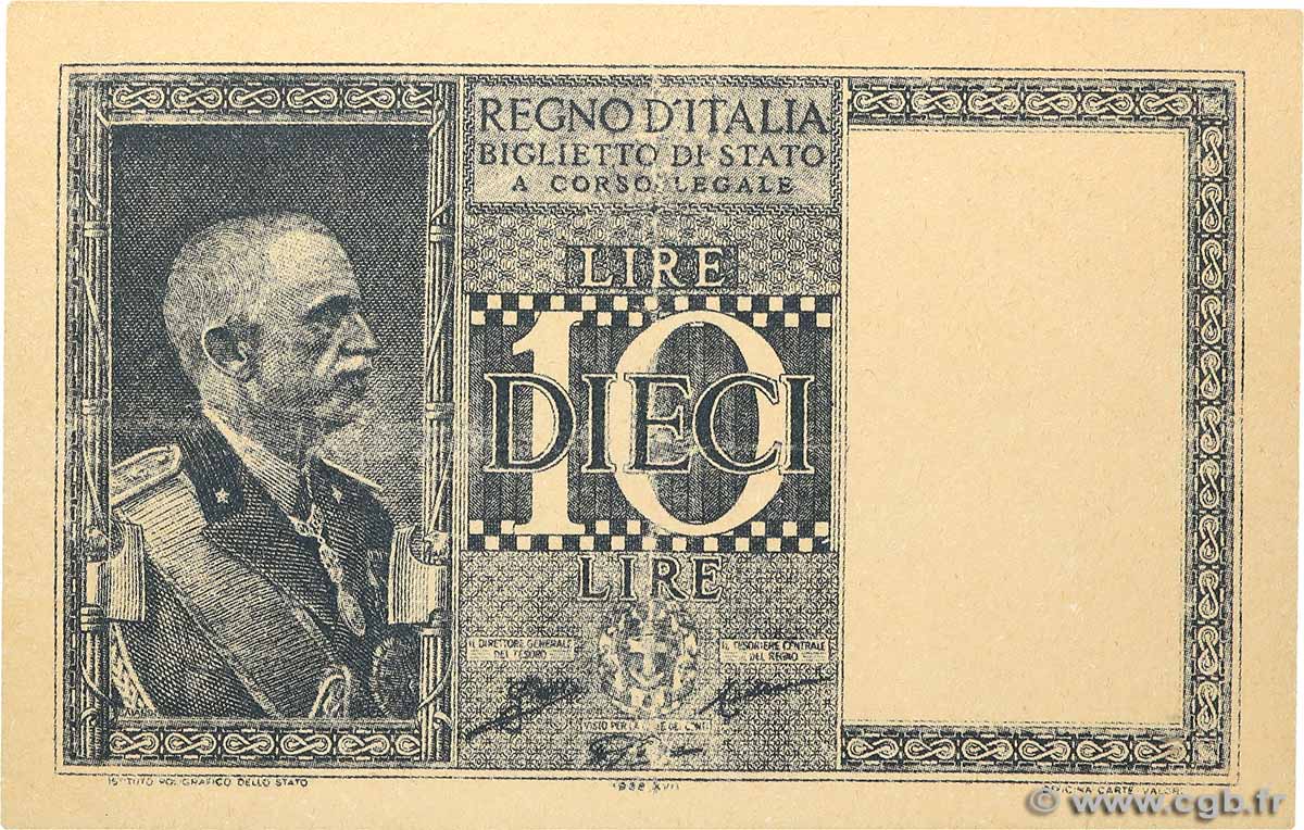 10 Lire Faux ITALIE  1939 P.025cx pr.NEUF