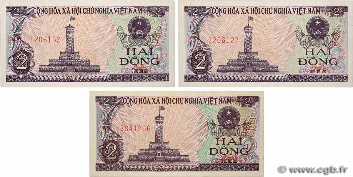 2 Dong Lot VIET NAM  1985 P.091a UNC-
