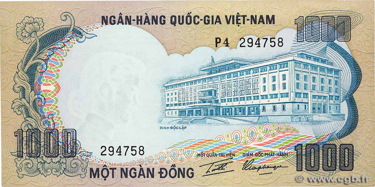 1000 Dong VIET NAM SOUTH  1972 P.34a UNC-