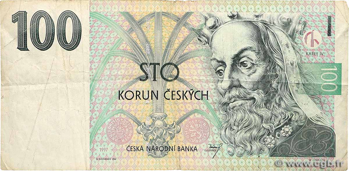 100 Korun CZECH REPUBLIC  1997 P.18b F