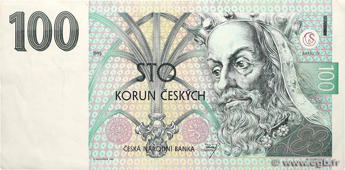 100 Korun CZECH REPUBLIC  1995 P.12 VF+