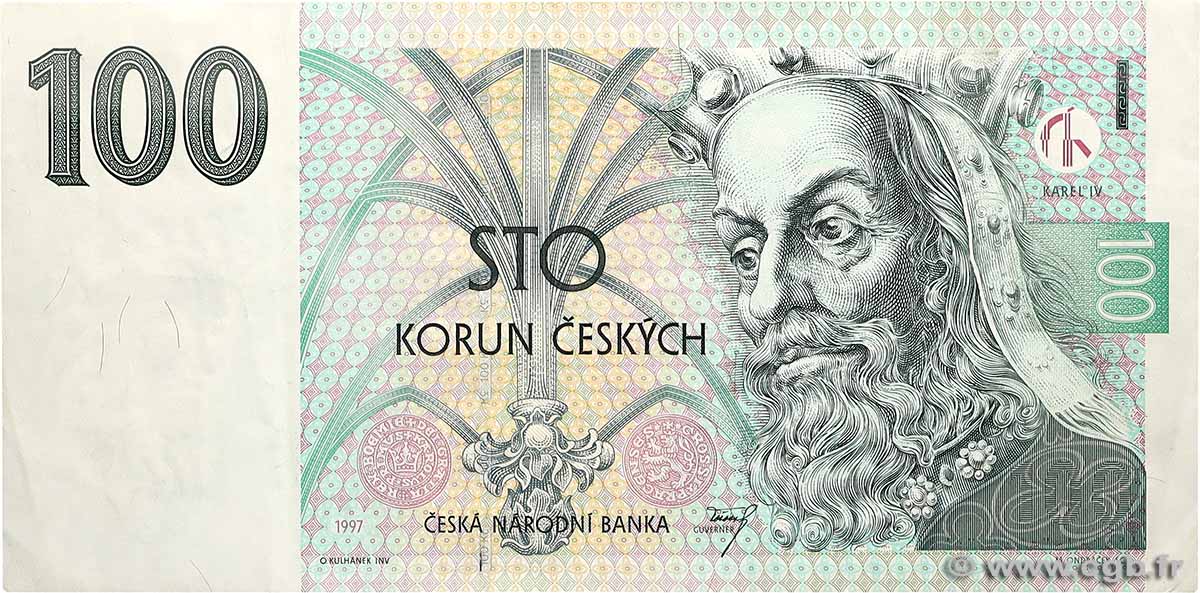 100 Korun RÉPUBLIQUE TCHÈQUE  1997 P.18b TTB+