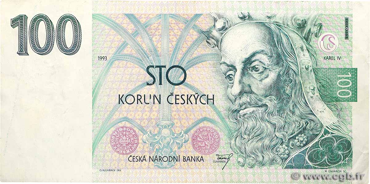 100 Korun TSCHECHISCHE REPUBLIK  1993 P.05a SS