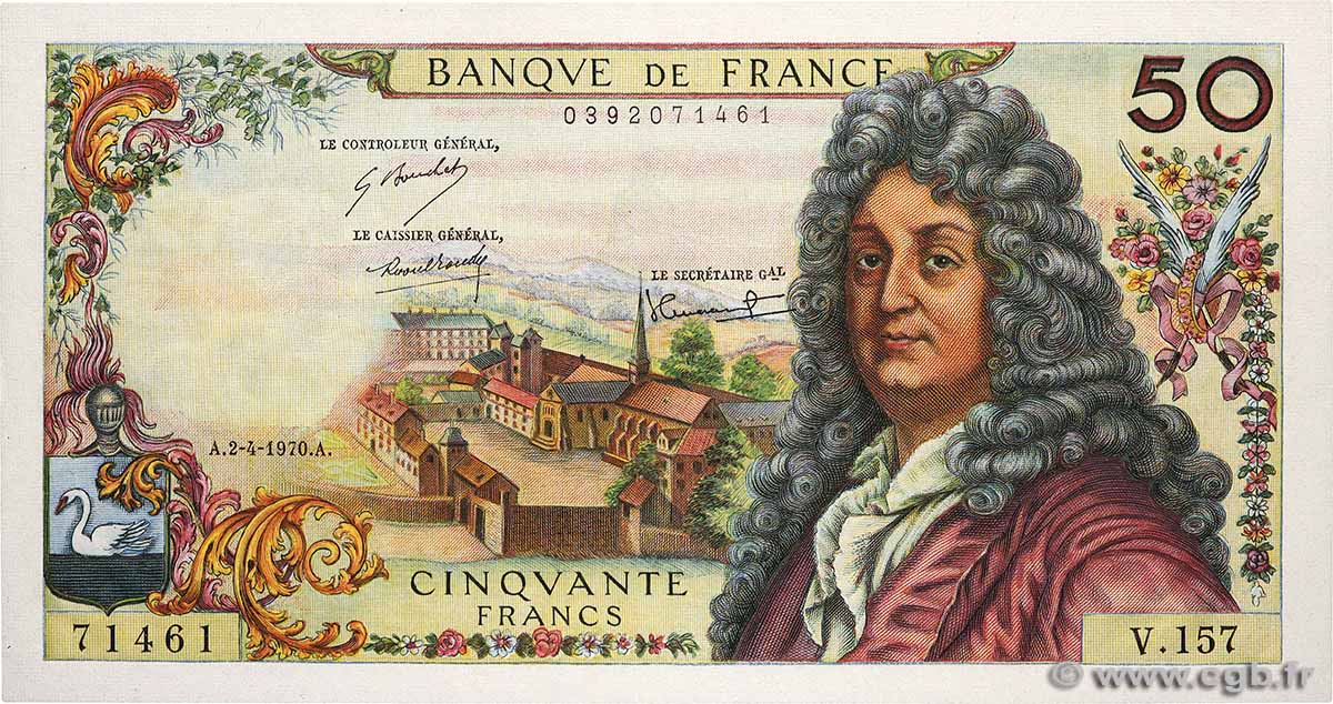 50 Francs RACINE FRANCE  1970 F.64.16 SPL