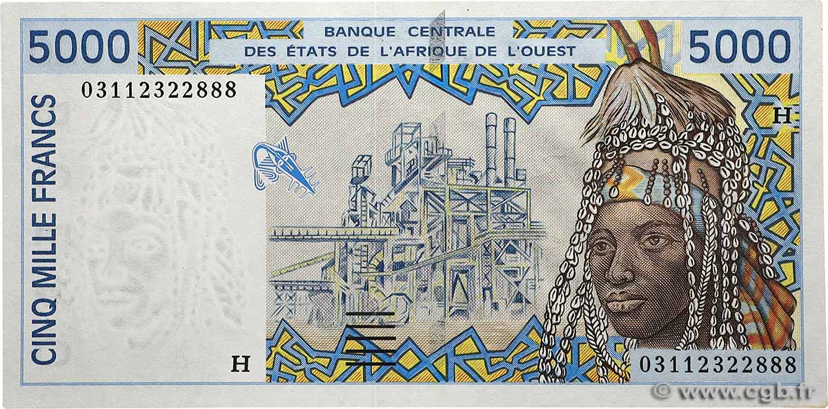 5000 Francs WEST AFRICAN STATES  2003 P.613Hl UNC-