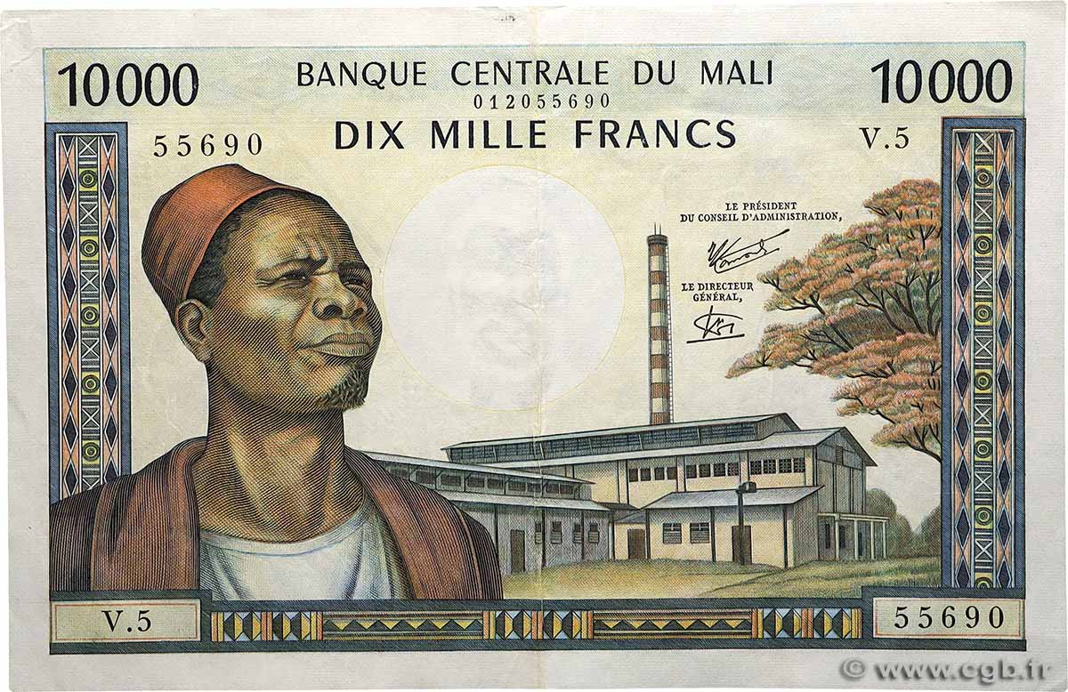 10000 Francs MALI  1973 P.15f XF